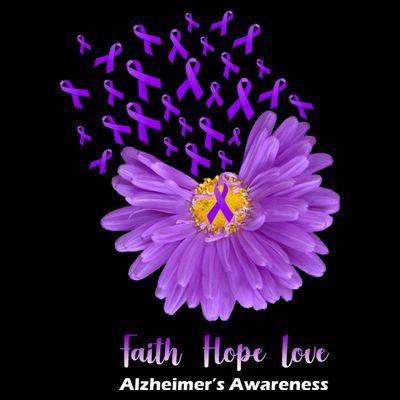Alzheimer's Awareness Faith Hope Love T-Shirt