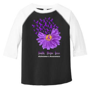 Alzheimer's Awareness Faith Hope Love Toddler Fine Jersey T-Shirt