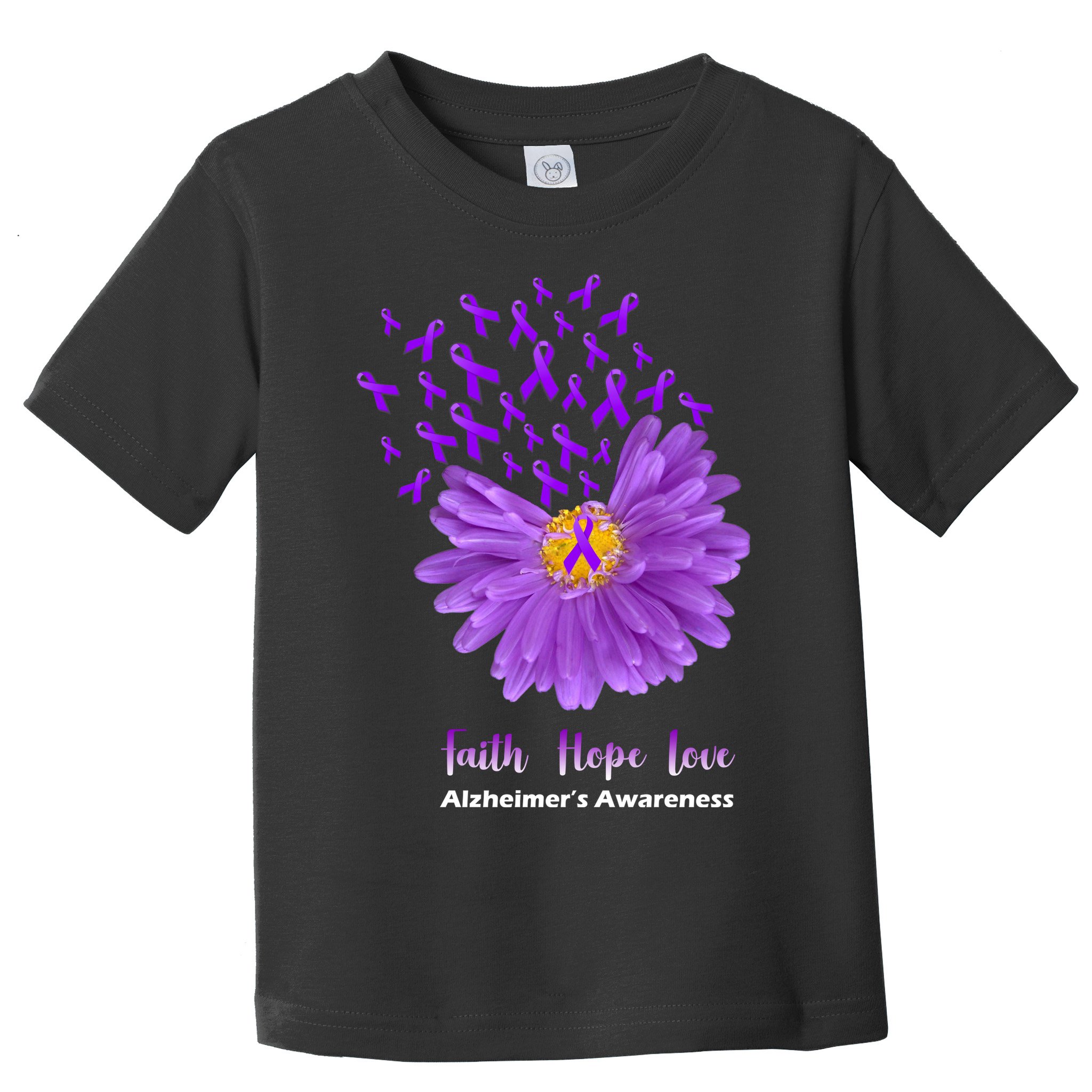 Alzheimer's Awareness Faith Hope Love Toddler T-Shirt