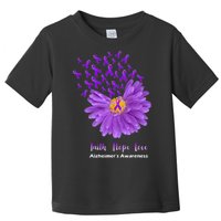 Alzheimer's Awareness Faith Hope Love Toddler T-Shirt