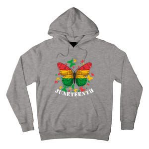 African American Freedom Black Pride Juneteenth Butterfly Tall Hoodie