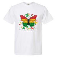 African American Freedom Black Pride Juneteenth Butterfly Garment-Dyed Heavyweight T-Shirt