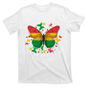 African American Freedom Black Pride Juneteenth Butterfly T-Shirt