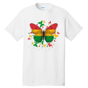 African American Freedom Black Pride Juneteenth Butterfly Tall T-Shirt