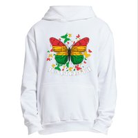 African American Freedom Black Pride Juneteenth Butterfly Urban Pullover Hoodie