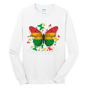 African American Freedom Black Pride Juneteenth Butterfly Tall Long Sleeve T-Shirt