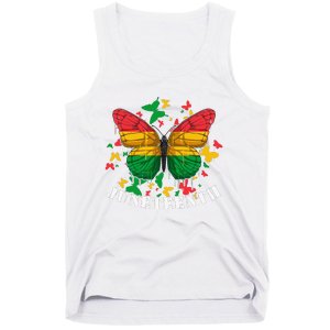 African American Freedom Black Pride Juneteenth Butterfly Tank Top