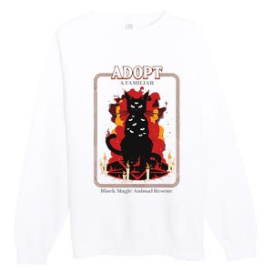 Adopt A Familiar Creepy Animal Haloween Costume Premium Crewneck Sweatshirt