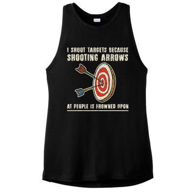 Archery Archer Funny Bowman Bow Archer Ladies PosiCharge Tri-Blend Wicking Tank