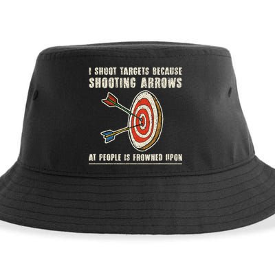 Archery Archer Funny Bowman Bow Archer Sustainable Bucket Hat