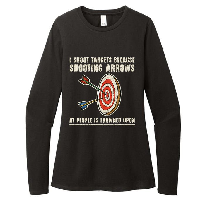 Archery Archer Funny Bowman Bow Archer Womens CVC Long Sleeve Shirt