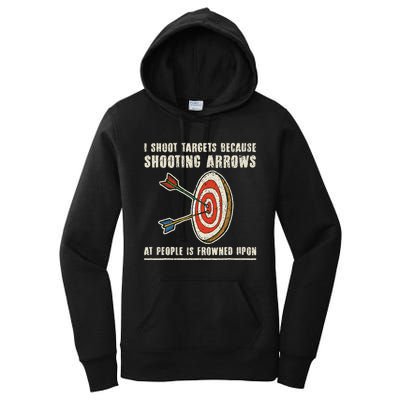 Archery Archer Funny Bowman Bow Archer Women's Pullover Hoodie