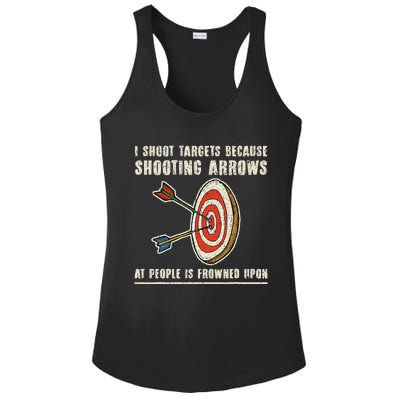 Archery Archer Funny Bowman Bow Archer Ladies PosiCharge Competitor Racerback Tank