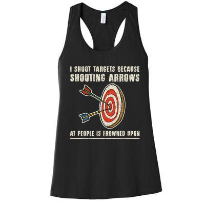 Archery Archer Funny Bowman Bow Archer Women's Racerback Tank