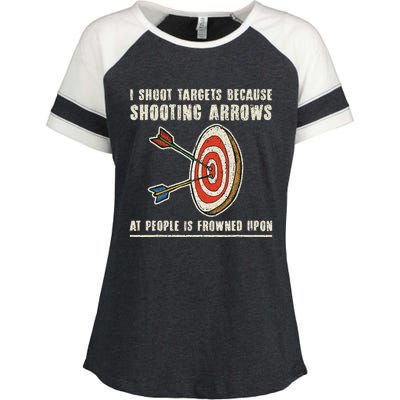 Archery Archer Funny Bowman Bow Archer Enza Ladies Jersey Colorblock Tee