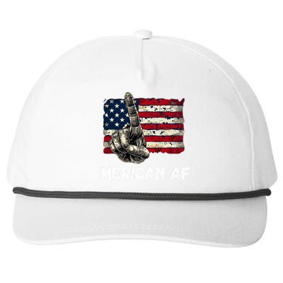 American’Merican Af Flag 4th Of July Patriotic Gift Snapback Five-Panel Rope Hat