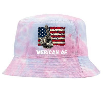 American’Merican Af Flag 4th Of July Patriotic Gift Tie-Dyed Bucket Hat