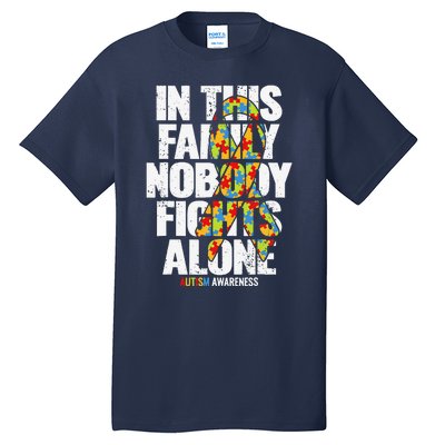 Autism Awareness Family Support Mom Autism Awareness Tall T-Shirt