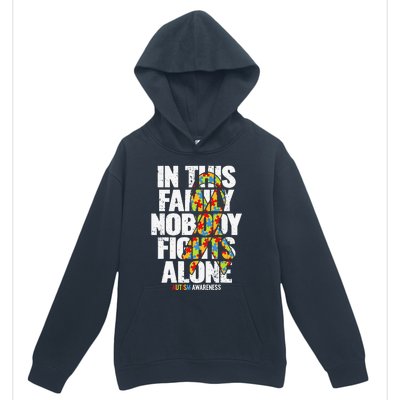 Autism Awareness Family Support Mom Autism Awareness Urban Pullover Hoodie