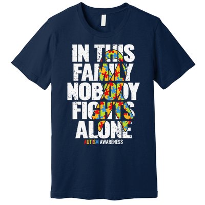 Autism Awareness Family Support Mom Autism Awareness Premium T-Shirt