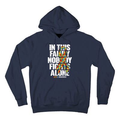 Autism Awareness Family Support Mom Autism Awareness Tall Hoodie