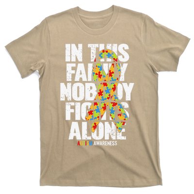 Autism Awareness Family Support Mom Autism Awareness T-Shirt