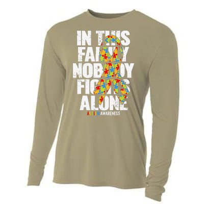 Autism Awareness Family Support Mom Autism Awareness Cooling Performance Long Sleeve Crew