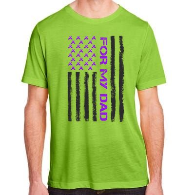 Alzheimer's Awareness For My Dad Support Flag Adult ChromaSoft Performance T-Shirt