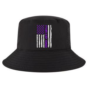 Alzheimer's Awareness For My Dad Support Flag Cool Comfort Performance Bucket Hat