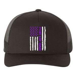 Alzheimer's Awareness For My Dad Support Flag Yupoong Adult 5-Panel Trucker Hat