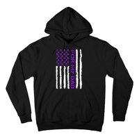 Alzheimer's Awareness For My Dad Support Flag Hoodie