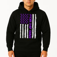 Alzheimer's Awareness For My Dad Support Flag Hoodie
