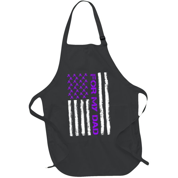 Alzheimer's Awareness For My Dad Support Flag Apron