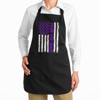 Alzheimer's Awareness For My Dad Support Flag Apron