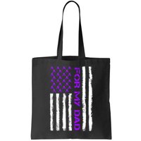 Alzheimer's Awareness For My Dad Support Flag Bag