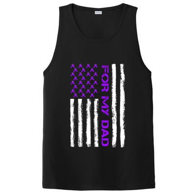 Alzheimer's Awareness For My Dad Support Flag PosiCharge Competitor Tank