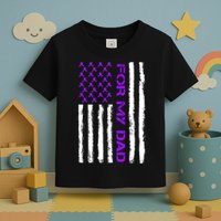 Alzheimer's Awareness For My Dad Support Flag Toddler T-Shirt