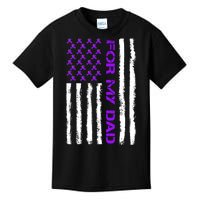 Alzheimer's Awareness For My Dad Support Flag Kids T-Shirt