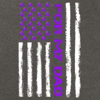 Alzheimer's Awareness For My Dad Support Flag Cotton Canvas Backpack