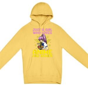 Anime Art For Women Teen Girls Anime Merch Ramen Anime Lover Shirt Premium Pullover Hoodie