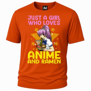 Anime Art For Women Teen Girls Anime Merch Ramen Anime Lover Shirt Cooling Performance Crew T-Shirt