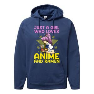 Anime Art For Women Teen Girls Anime Merch Ramen Anime Lover Shirt Performance Fleece Hoodie