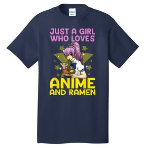 Anime Art For Women Teen Girls Anime Merch Ramen Anime Lover Shirt Tall T-Shirt