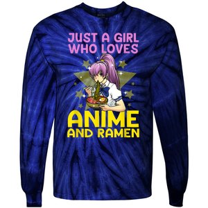 Anime Art For Women Teen Girls Anime Merch Ramen Anime Lover Shirt Tie-Dye Long Sleeve Shirt