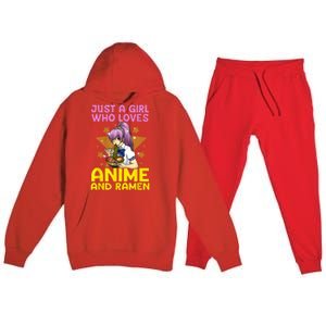 Anime Art For Women Teen Girls Anime Merch Ramen Anime Lover Shirt Premium Hooded Sweatsuit Set