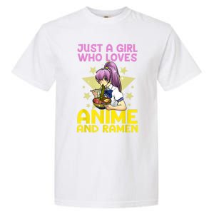 Anime Art For Women Teen Girls Anime Merch Ramen Anime Lover Shirt Garment-Dyed Heavyweight T-Shirt