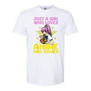 Anime Art For Women Teen Girls Anime Merch Ramen Anime Lover Shirt Softstyle CVC T-Shirt