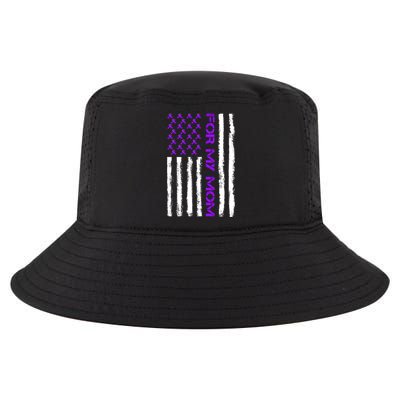 Alzheimer's Awareness For My Mom Support Flag Cool Comfort Performance Bucket Hat