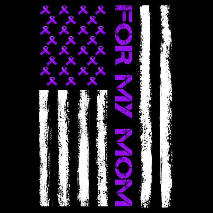 Alzheimer's Awareness For My Mom Support Flag City Backpack