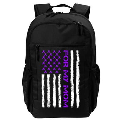 Alzheimer's Awareness For My Mom Support Flag Daily Commute Backpack